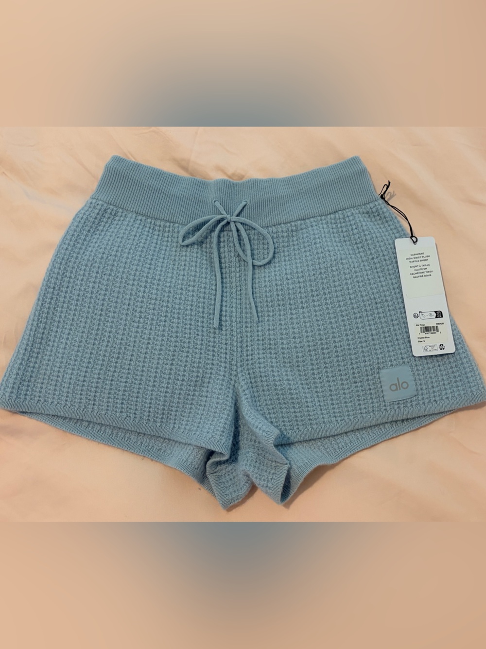Alo Yoga Cashmere Plush Waffle Shorts S